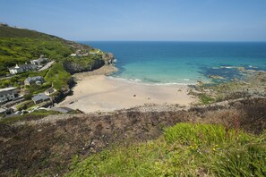 Beach nearby - A stunning, environmentally friendly holiday haven at Mor Cliff, in an AONB. (Chapel Porth)