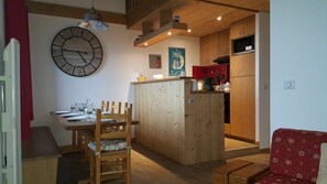 Dining - Clairière 7 - Charming 4-room duplex apartment (LES AVANCHERS VALMOREL)