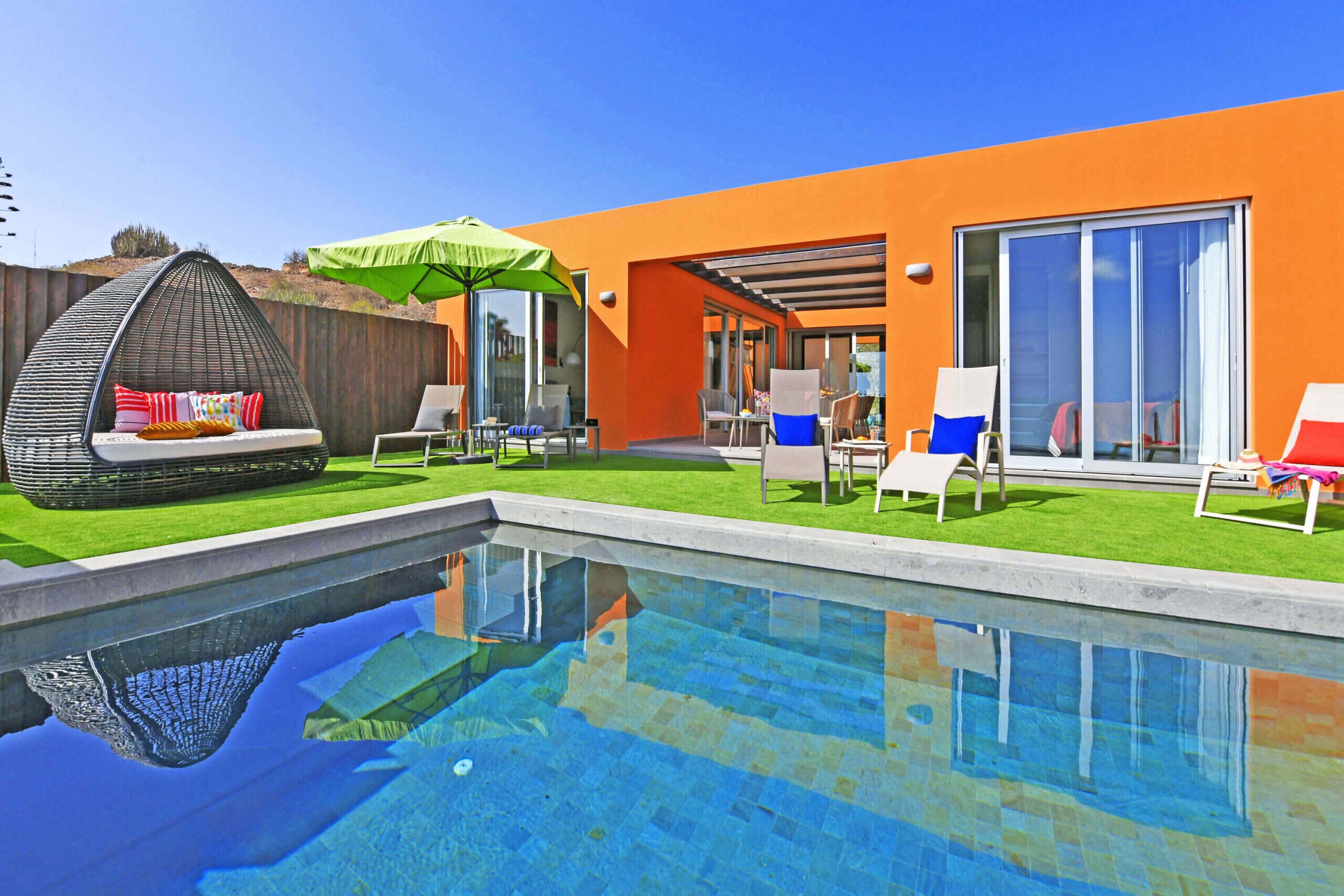 A heated pool