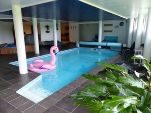 Indoor pool, a heated pool