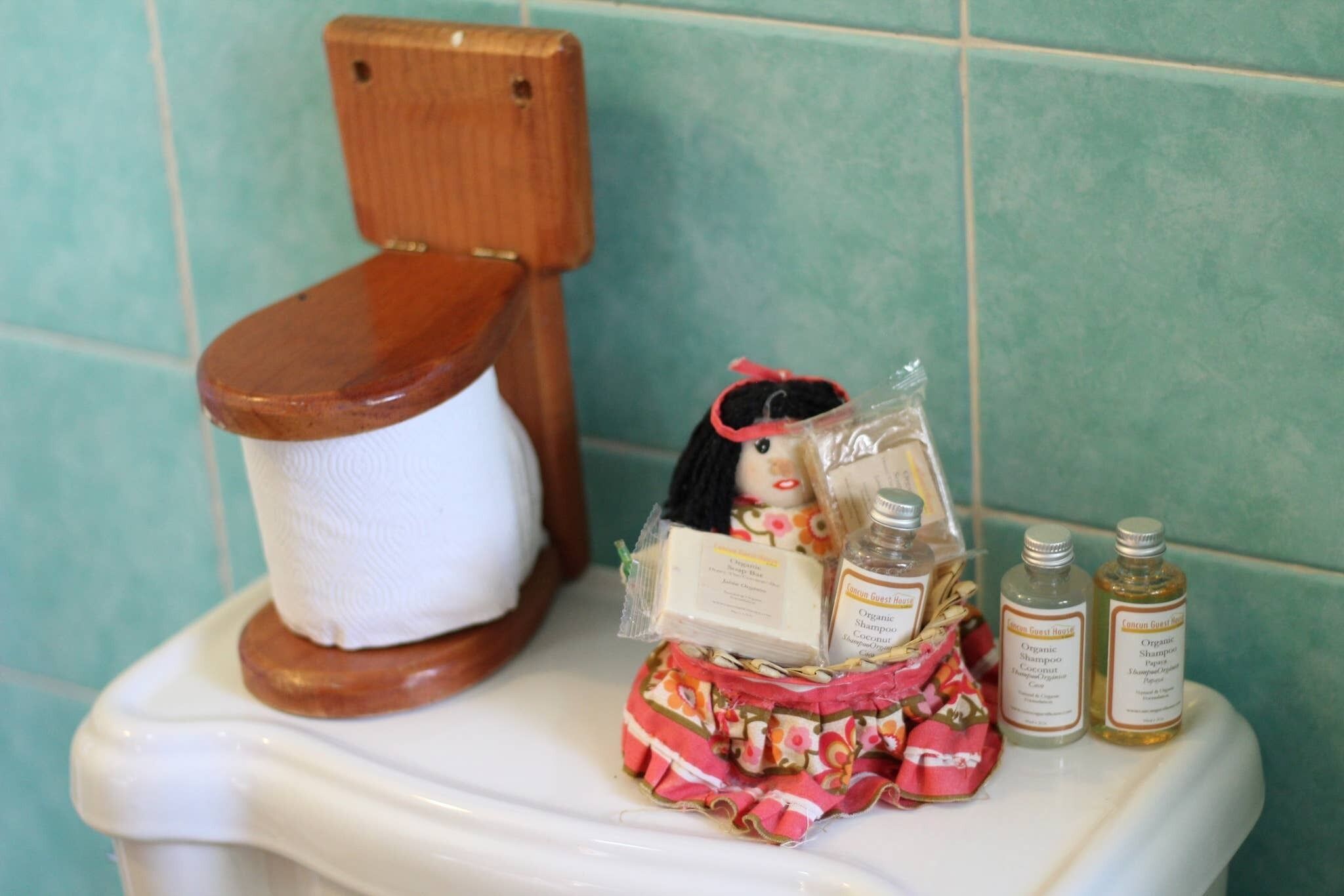 Towels, soap, shampoo