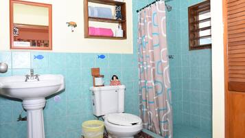 Towels, soap, shampoo