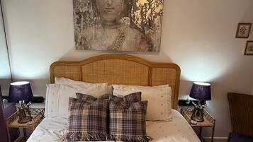 1 bedroom, desk, iron/ironing board, travel cot