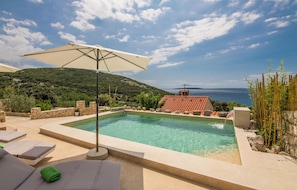 A heated pool