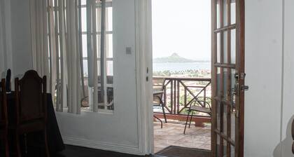 Two bedroom condo with panoramic view of ocean and marina.