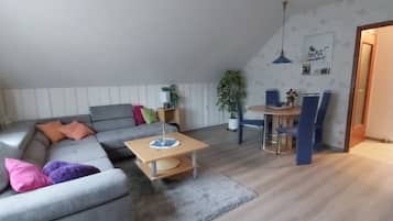 Smart TV, DVD player, books, stereo