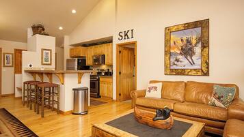 TV, fireplace, DVD player