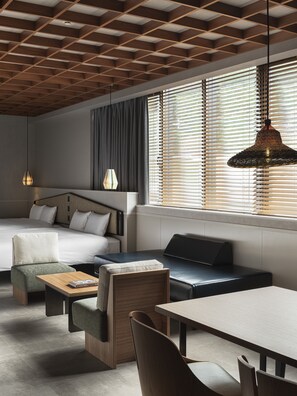 Aoka Condominium Suite | In-room safe, desk, blackout drapes, soundproofing - Hotel Aoka Kamigoto (Shinkamigoto)