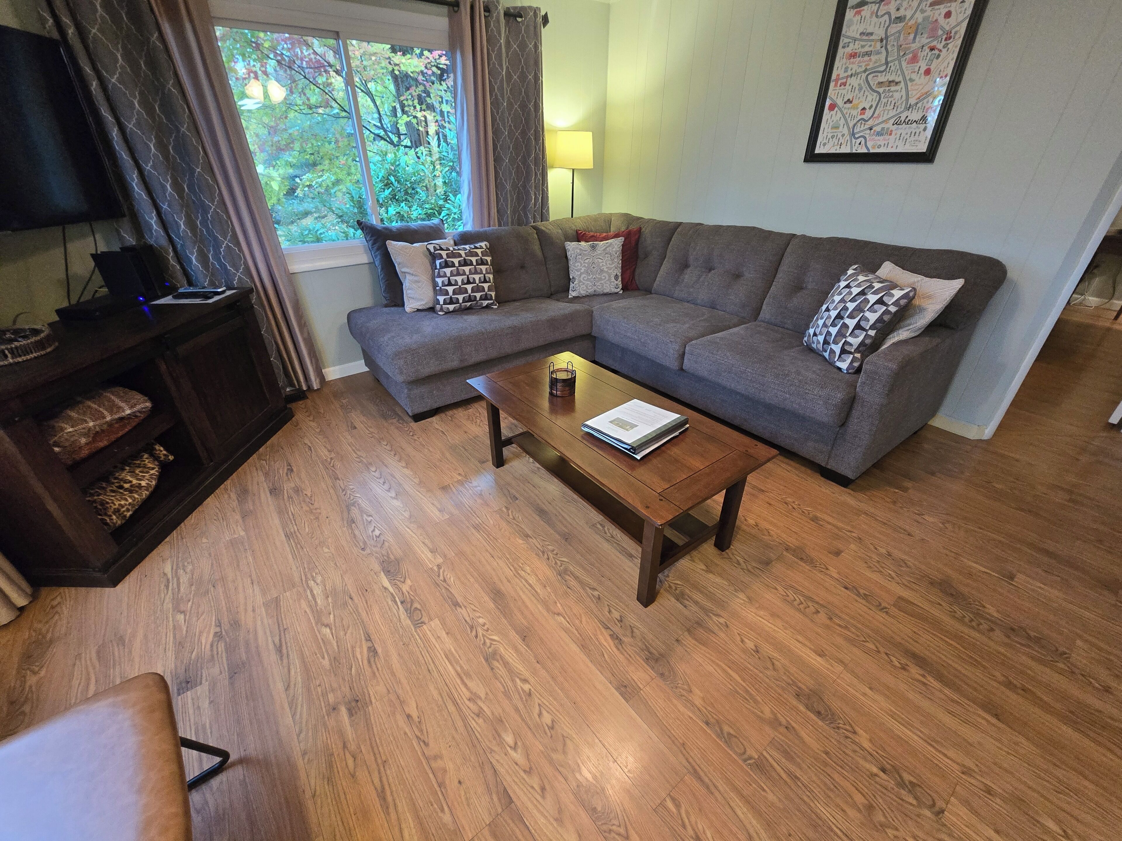 TV connectée, cheminée