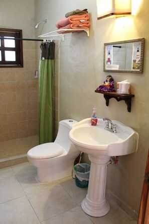Shower, towels