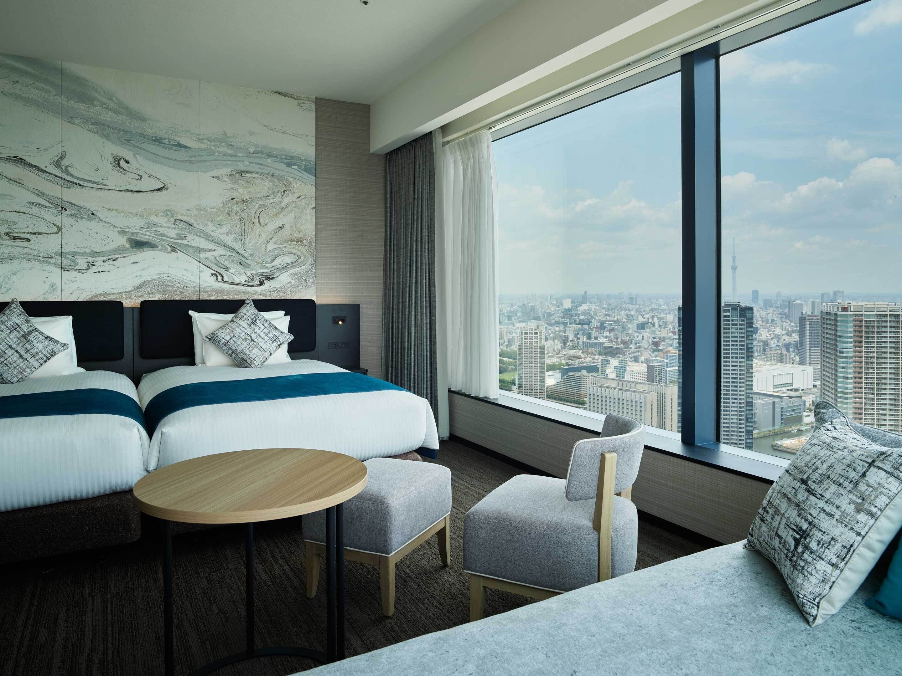 行政客房, 非吸煙房, 轉角 (2 beds, View Bath) | 房內夾萬、免費 Wi-Fi、床單