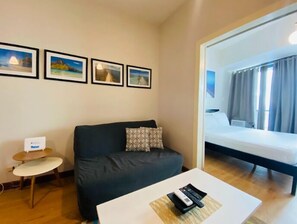 Superior 1BR Apartment | Living area