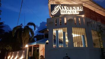 Front of property – evening/night