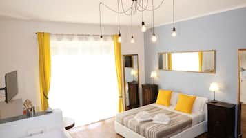 Appartamento Luxury, 2 camere da letto | 1 camera, biancheria in cotone egiziano