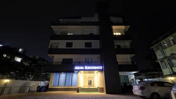 Front of property – evening/night