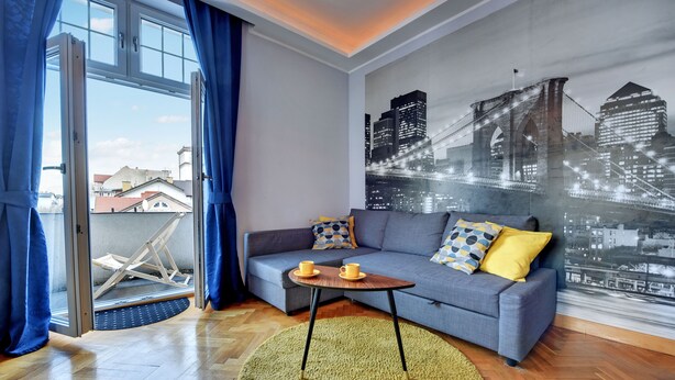 Apartemen Basic, 2 kamar tidur | Ruang keluarga