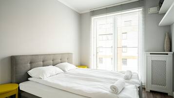 Comfort appartement | 1 slaapkamer, een strijkplank/strijkijzer, gratis wifi, beddengoed