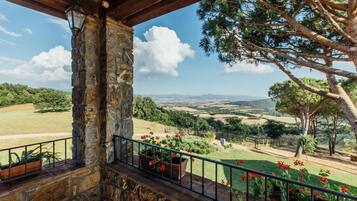Appartement, 2 chambres, terrasse, vue colline (La Casetta) | Vue de la chambre