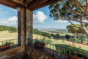 Appartement, 2 chambres, terrasse, vue colline (La Casetta) | Vue de la chambre