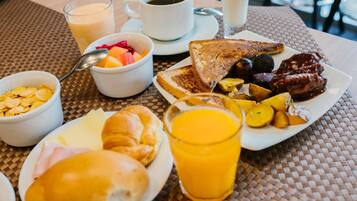 Tägliches Frühstücksbuffet gegen Gebühr