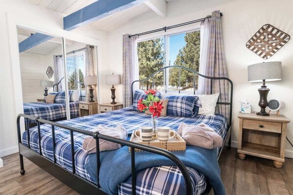 3 bedrooms, iron/ironing board, travel cot, WiFi