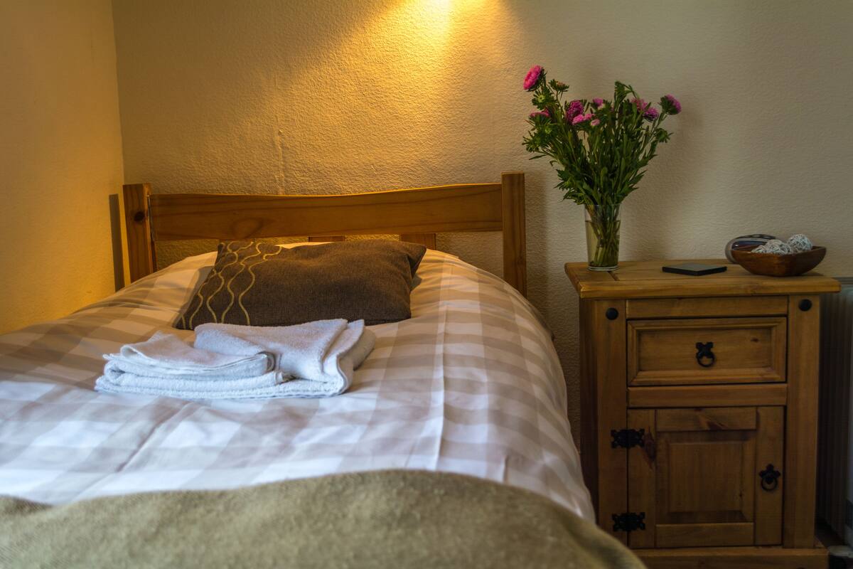 Desk, laptop workspace, iron/ironing board, free WiFi
