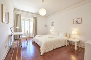 Double Room, Shared Bathroom (Balcony) | Blackout drapes, soundproofing, free WiFi, bed sheets - Campo Pequeno Prestige (Lisbon)