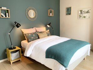 2 chambres, fer et planche Ă repasser, Wi-Fi, draps fournis