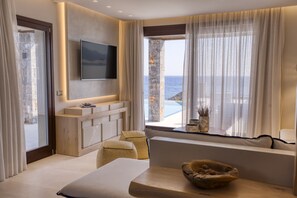 Design-Villa, 3 Schlafzimmer | Wohnbereich