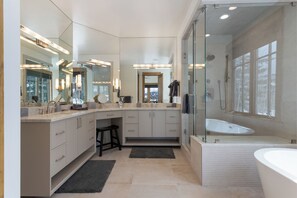 Douche, serviettes fournies