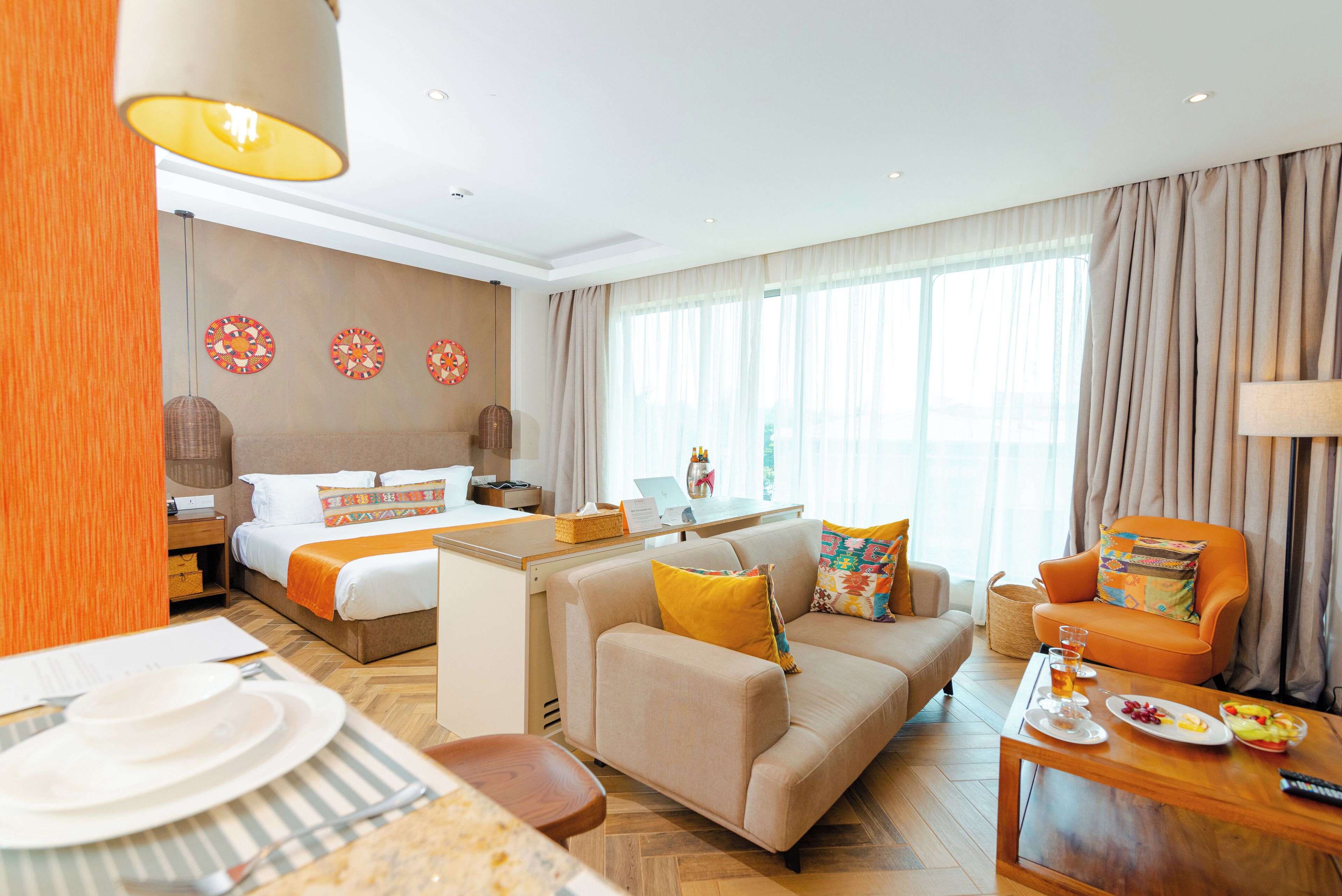 Studio | Living area | 55-inch flat-screen TV with satellite channels, TV, Netflix