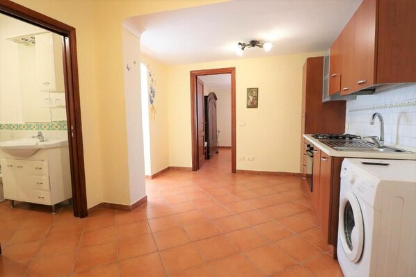 Fridge, coffee/tea maker, dining tables