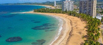 On the beach close to El Yunque