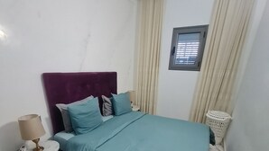 2 bedrooms, iron/ironing board, WiFi, bed sheets - T2 on the cornice houmet souk djerba (Djerba)
