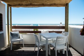 Luksushus, 2 soverom, ikke-røyk, sjøutsikt | Balkong