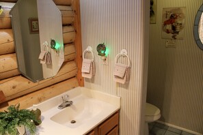 Bathtub, hair dryer, towels