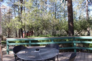 屋外ダイニングエリア