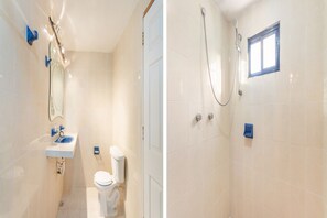 Apartamento, 2 quartos | Banheiro | Chuveiro, produtos de toalete grátis, toalhas de banho