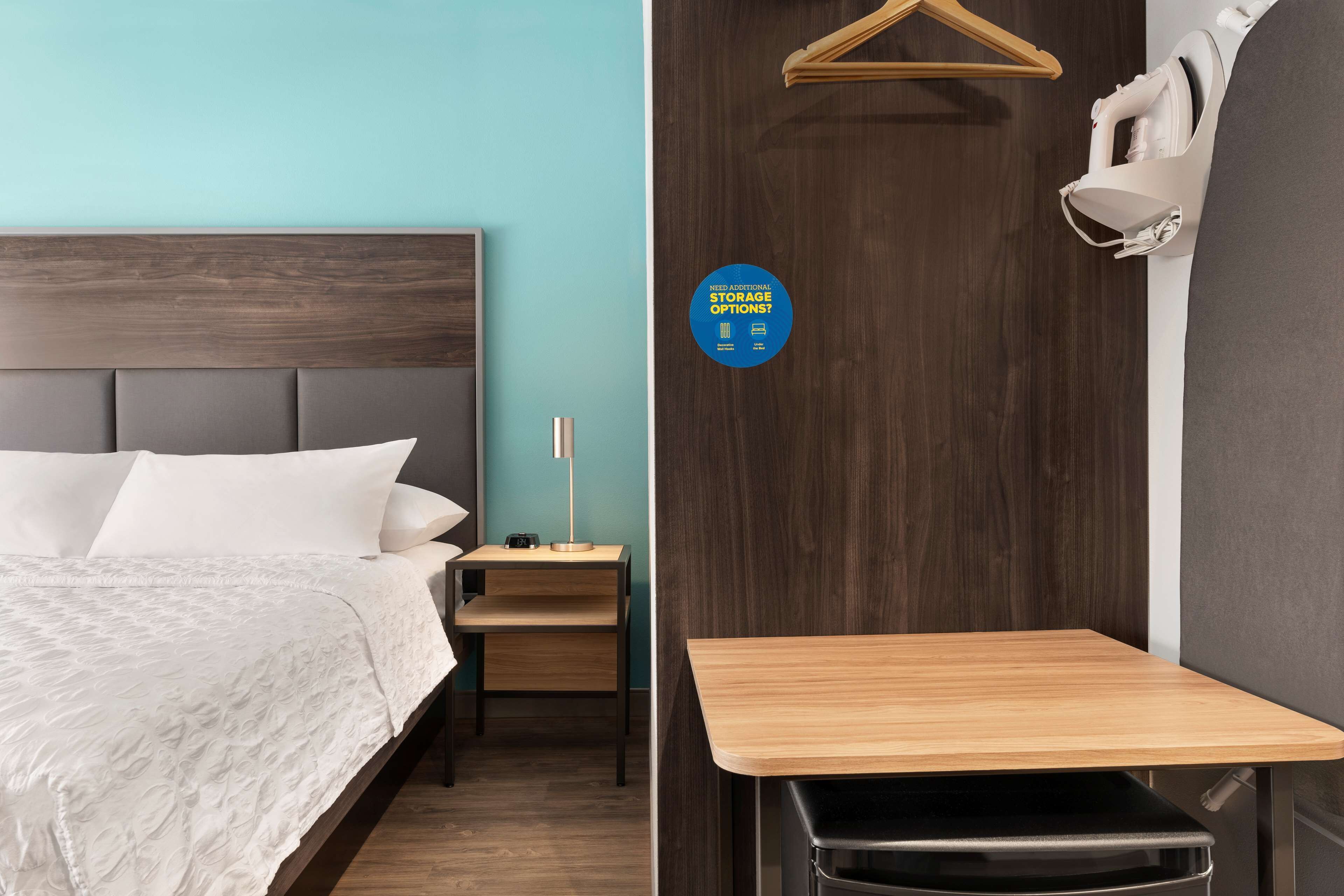 room, 1 king bed | desk, laptop workspace, blackout curtains, iron/ironing board