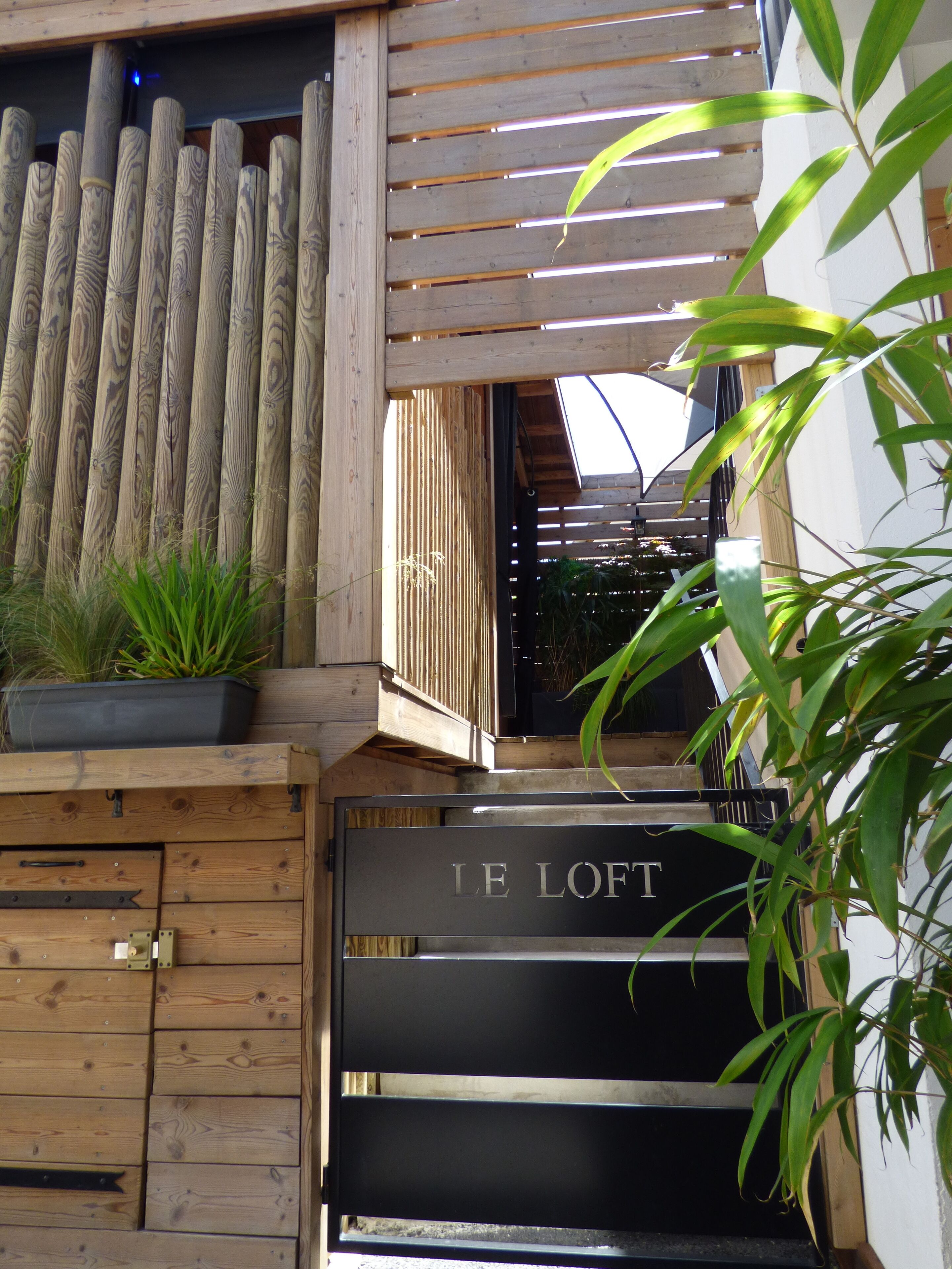 Departamento de lujo, para no fumadores, sauna (LE LOFT : en Option Patio + Bain Finl) | Terraza o patio