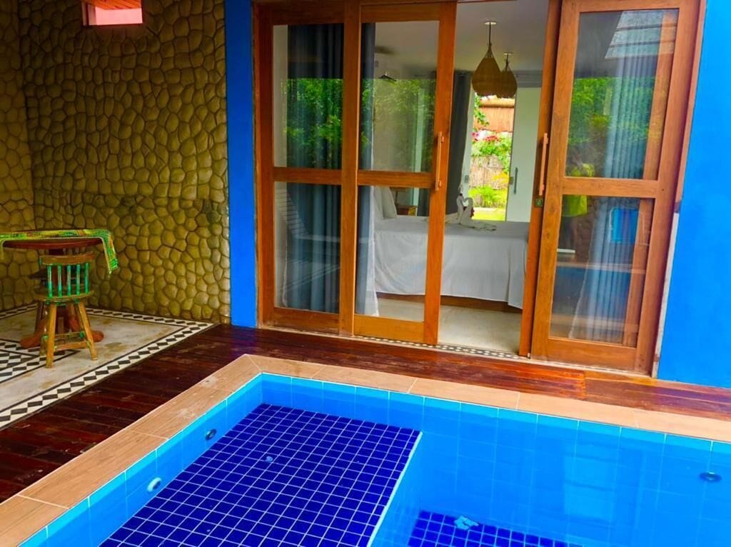 Suíte estúdio exclusiva | Cortinas blackout, Wi-Fi de cortesia, roupa de cama