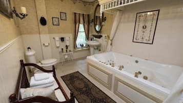 The Equestrian Rose | Bathroom | Separate bathtub and shower, jetted bath, designer toiletries, bathrobes
