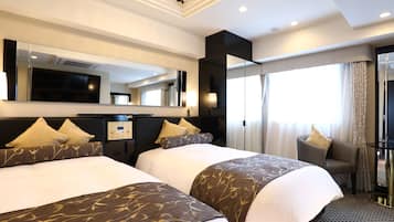 Deluxe Twin Room | Blackout curtains, free WiFi, bed sheets