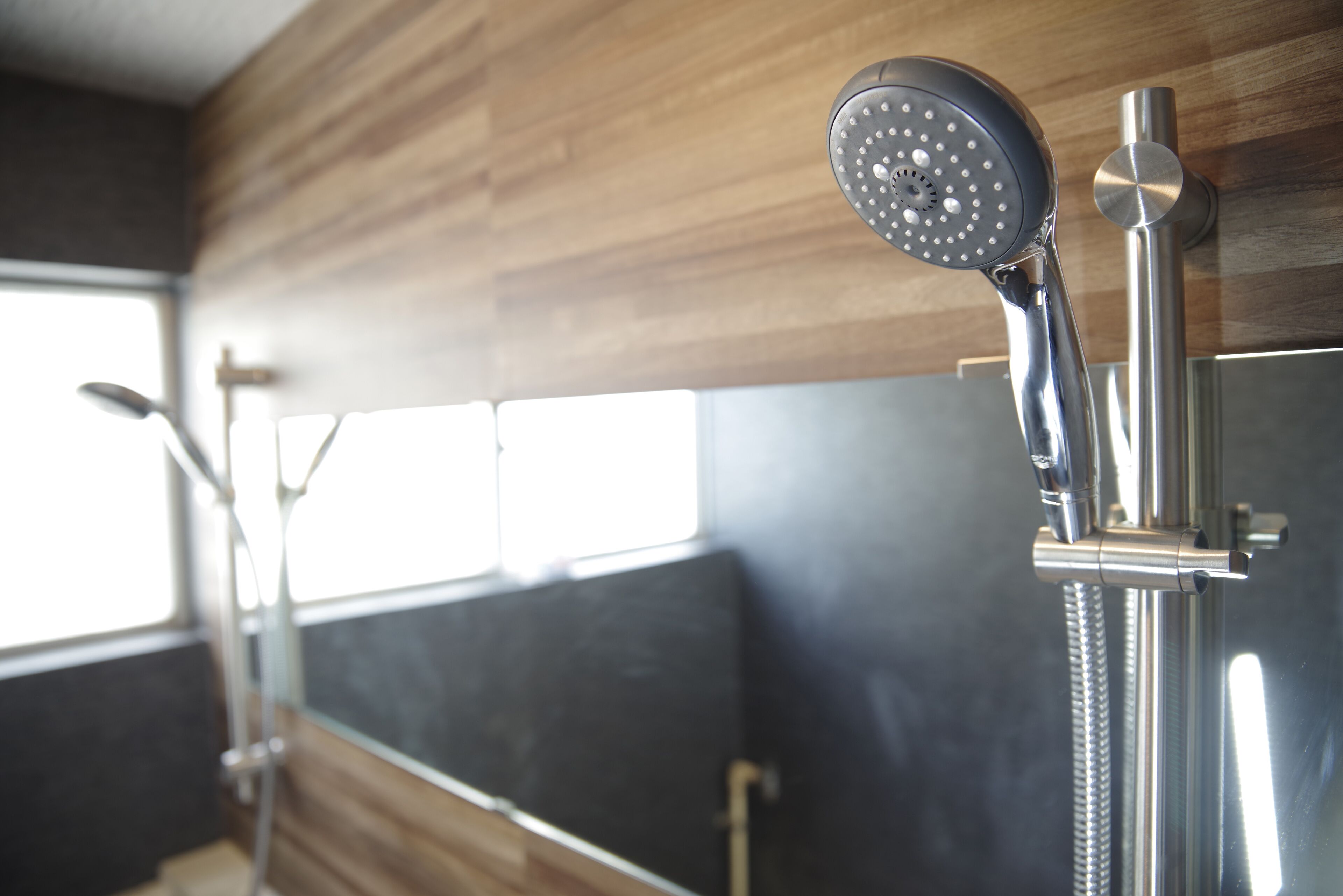 Shower, free toiletries, hair dryer, slippers