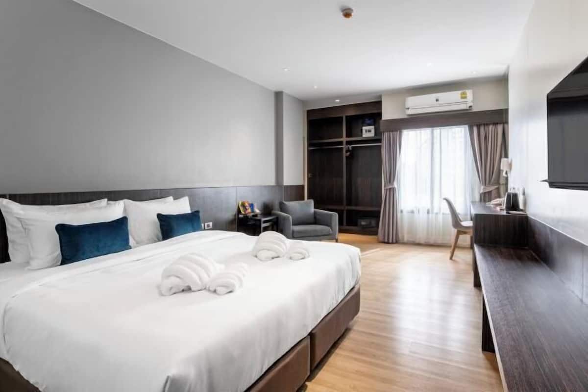 Een minibar, een kluis op de kamer, verduisterende gordijnen
