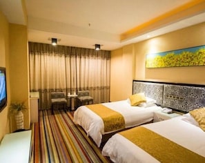 Twin Room | Desk, blackout curtains, free WiFi - Yiwu Youhao Holiday Hotel (Jinhua)