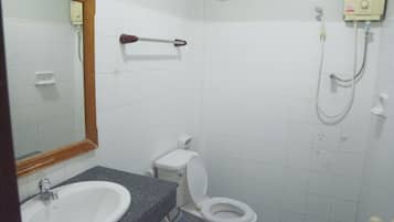 Shower, towels, soap