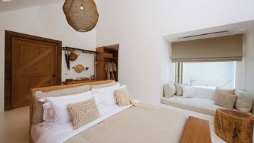 Luxe beddengoed, donzen dekbedden, pillowtop-bedden, een gratis minibar