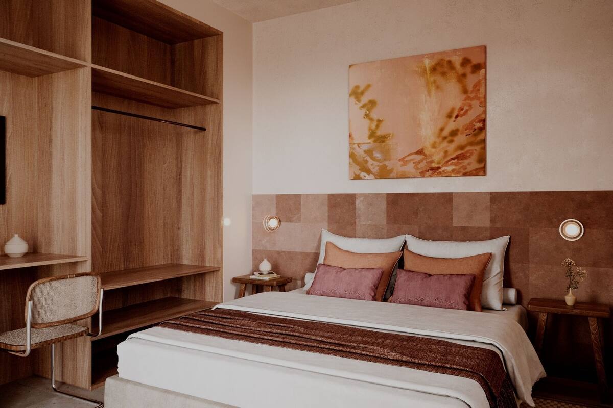 1 soveværelse, premium-sengetøj, dundyner, lydisolering