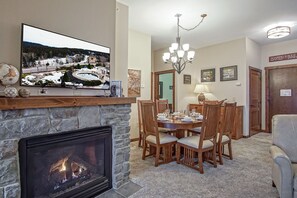 Dining - Soaring Eagle #402:  2 Bedrooms, 2 Full Baths: Slope Side,  Hot Tubs. Underground Parking. (Snowshoe)